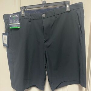 Chaps Men's Dark Blue Flat Front Shorts